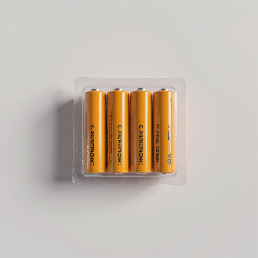 DeWalt brand battery product, yellow plastic shell, battery cells arranged neatly, product identification clear, white background